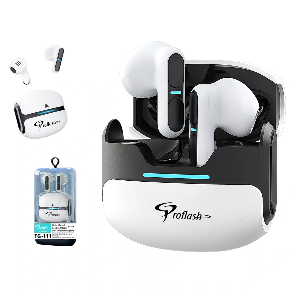 TG-11 wireless earbuds with ANC and ENC for calls, music, and daily listening