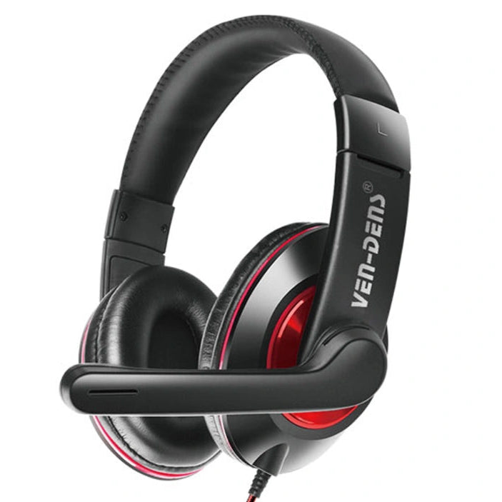 Headphones with Microphone Volume Control - Jack 3.5mm - Cable Length 1,2m | VD-HP001