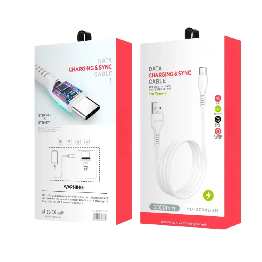 6.5ft USB to USB-C Charging Cable image 2
