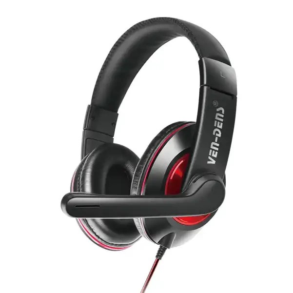 3.5mm Wired Headphones with Mic & Volume Control | VD-HP001 by FlashTech Innovation