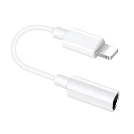 White Lightning to 3.5mm audio adapter VD-AUX010 for headphones, calls, and inline control