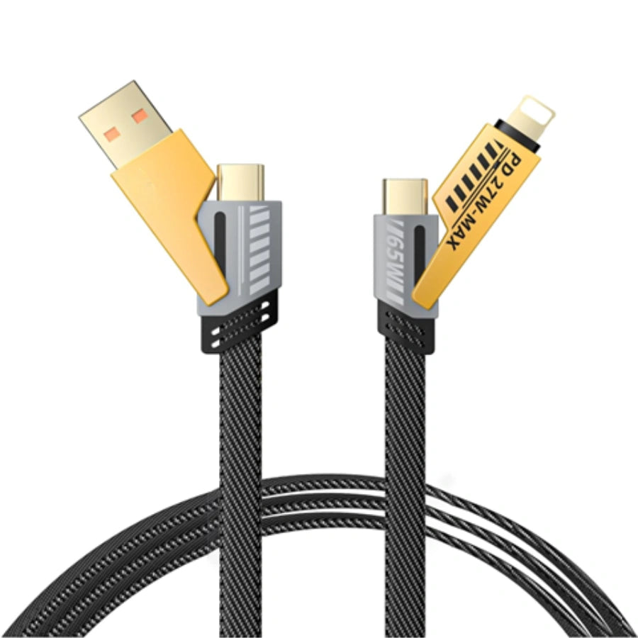 4-in-1 Multi Charging Cable – Type-C/USB to Type-C/Lightning | DCA05