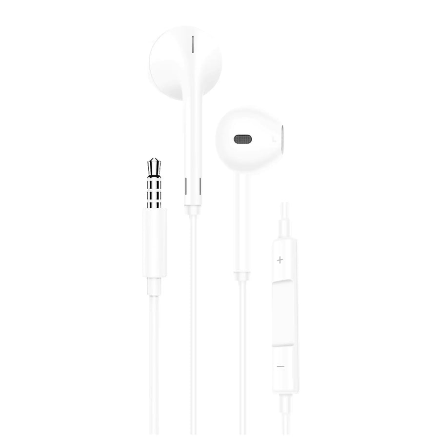 EAR005 3.5mm wired earphones with built-in mic and in-line volume control