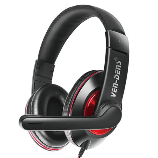 Headphones with Microphone Volume Control - Jack 3.5mm - Cable Length  1,2m | VD-HP001